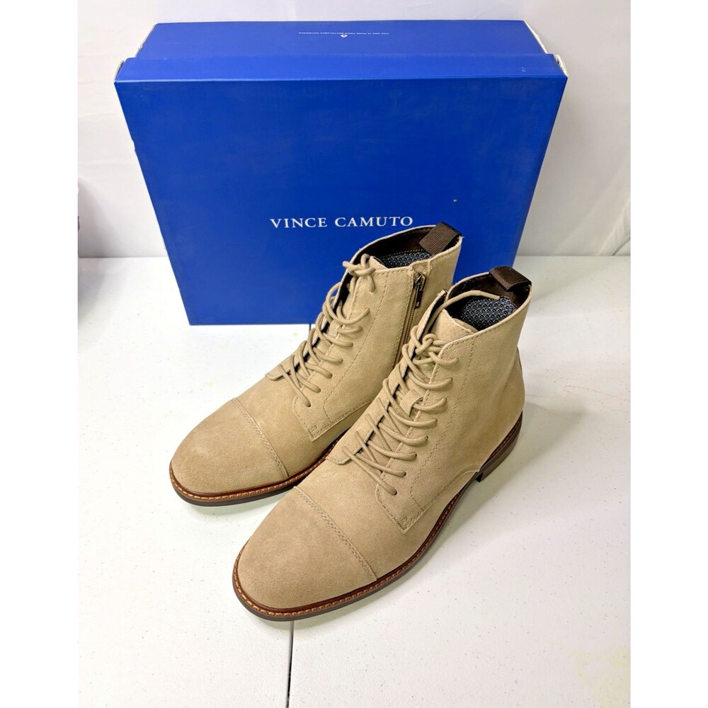 Vince Camuto VM-Firat Truffle Brown Toledo Suede Lace Up Men’s Size 9 M New